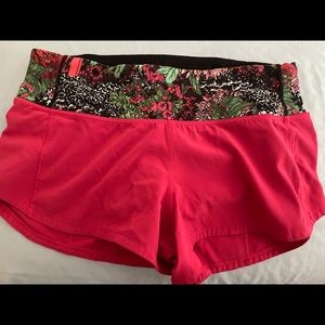 Lululemon speed up short size 2